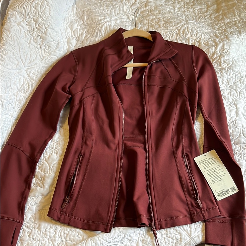 NWT Define jacket maroon, burgundy size 6 Red Merlot